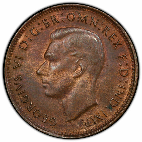 1948 m Half Penny 1/2d Australia PCGS MS63BN Choice UNC  #1758