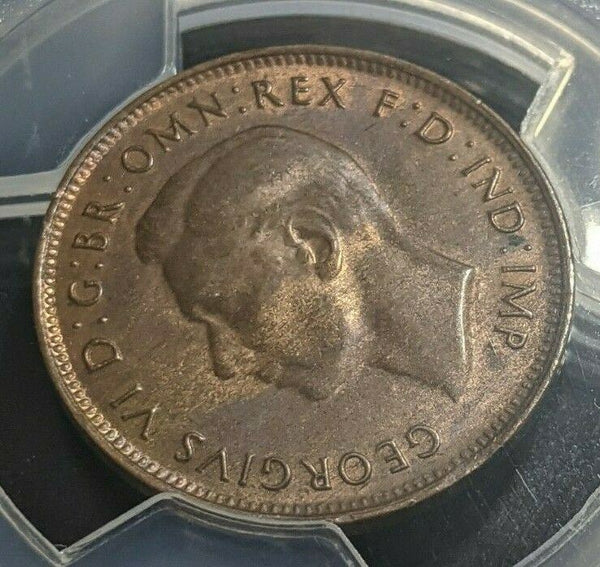 1948 m Half Penny 1/2d Australia PCGS MS63BN Choice UNC  #1758