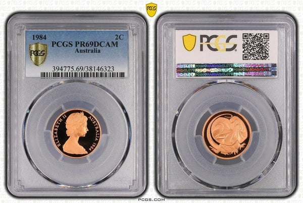 1984 Proof Two Cent 2c Australia PCGS PR69DCAM FDC UNC #1739