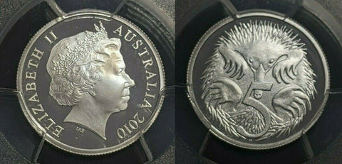 2010 Proof Silver Five Cent 5c Australia PCGS PR69DCAM FDC UNC #1715