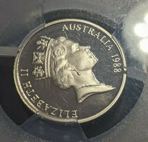 1988 Proof Five Cent 5c Australia PCGS PR70DCAM FDC UNC #1700