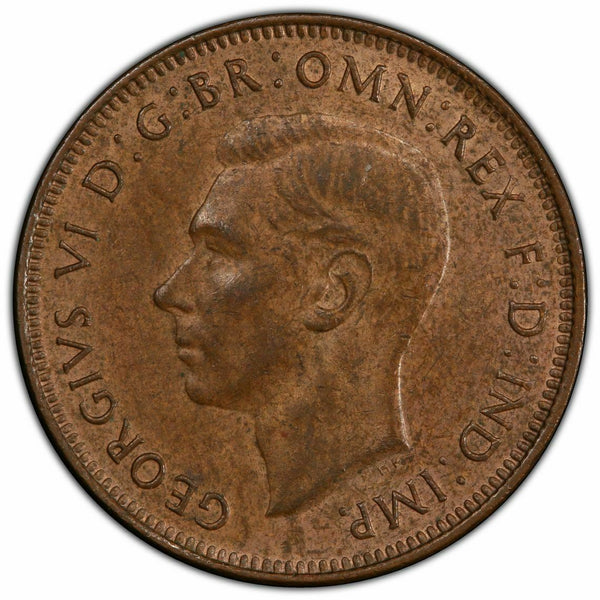 1938 Half Penny 1/2d Australia PCGS AU58 aUNC #1701
