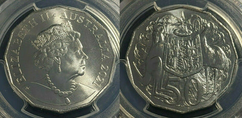 2021 Fifty Cents 50c Australia PCGS MS67 FDC UNC #1766