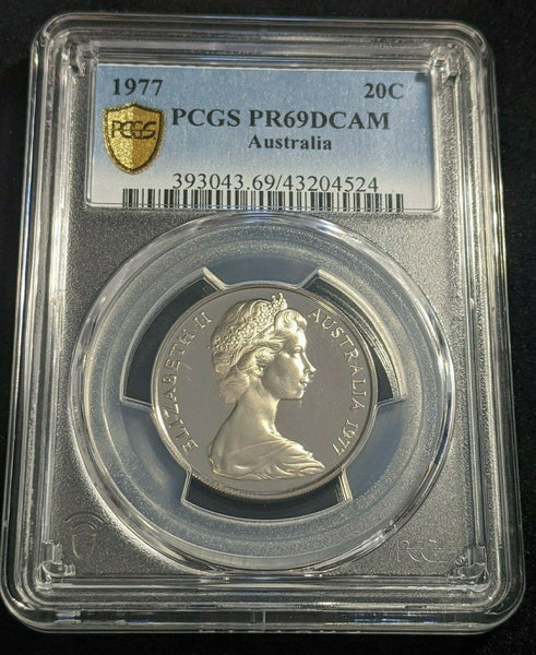 1977 Proof Twenty Cent 20c Australia PCGS PR69DCAM FDC UNC #1772