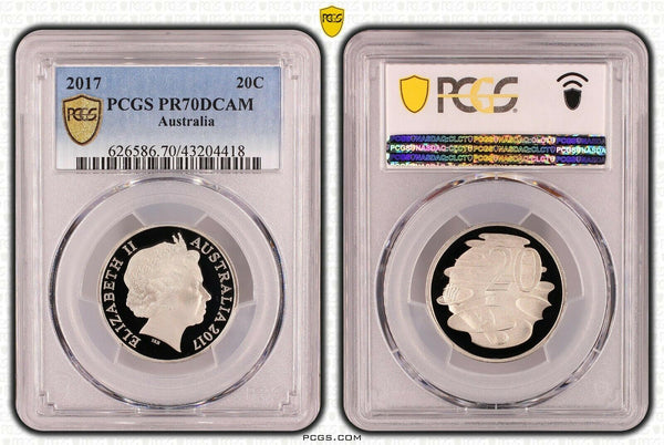 2017 Proof Twenty Cent 20c Australia PCGS PR70DCAM FDC UNC #1777