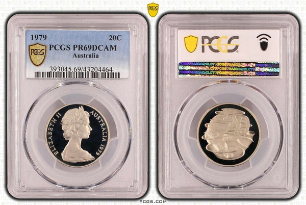 1979 Proof Twenty Cent 20c Australia PCGS PR69DCAM FDC UNC #1780