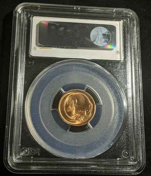 1980 One Cent 1c Australia PCGS MS65RD GEM UNC #1800