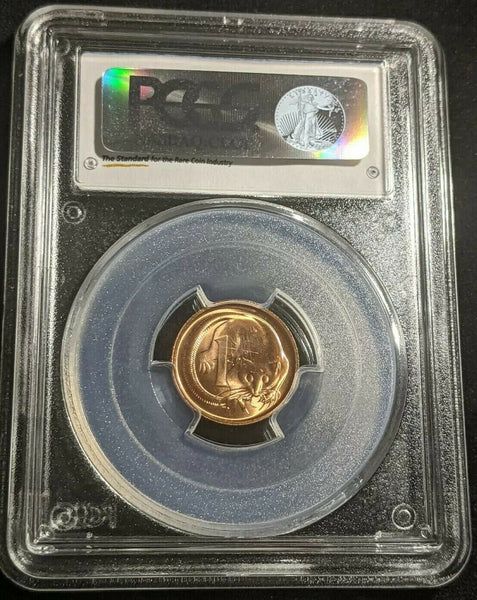1986 One Cent 1c Australia PCGS MS67RD FDC UNC #1801