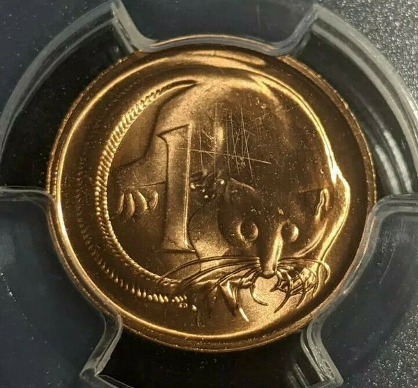 1986 One Cent 1c Australia PCGS MS67RD FDC UNC #1801