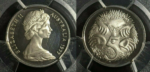 1977 Proof Five Cent 5c Australia PCGS PR68DCAM FDC UNC #1831