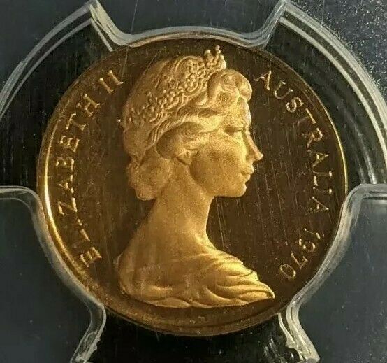 1970 Proof One Cent 1c Australia PCGS PR69RD DCAM FDC UNC #1792