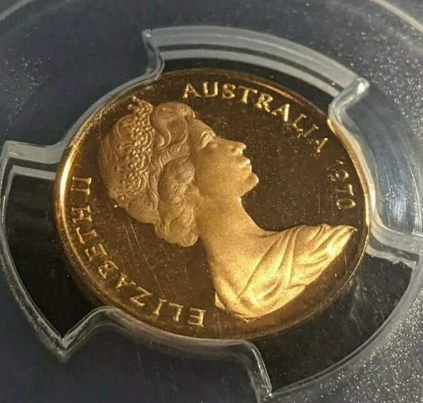 1970 Proof One Cent 1c Australia PCGS PR69RD DCAM FDC UNC #1792
