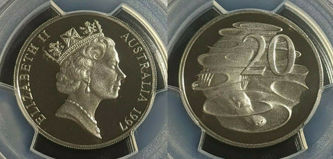 1997 Proof Twenty Cent 20c Australia PCGS PR69DCAM FDC UNC #1785