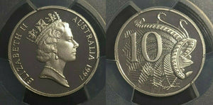 1997 Proof Ten Cent 10c Australia PCGS PR70DCAM FDC UNC MAC FINEST UHCam #1790