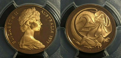 1977 Proof Two Cent 2c Australia PCGS PR69DCAM FDC UNC #1822