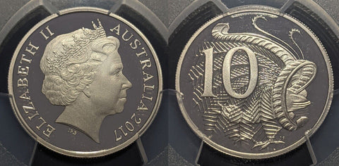 2017 Proof Ten Cent 10c Australia PCGS PR70DCAM FDC UNC #1843