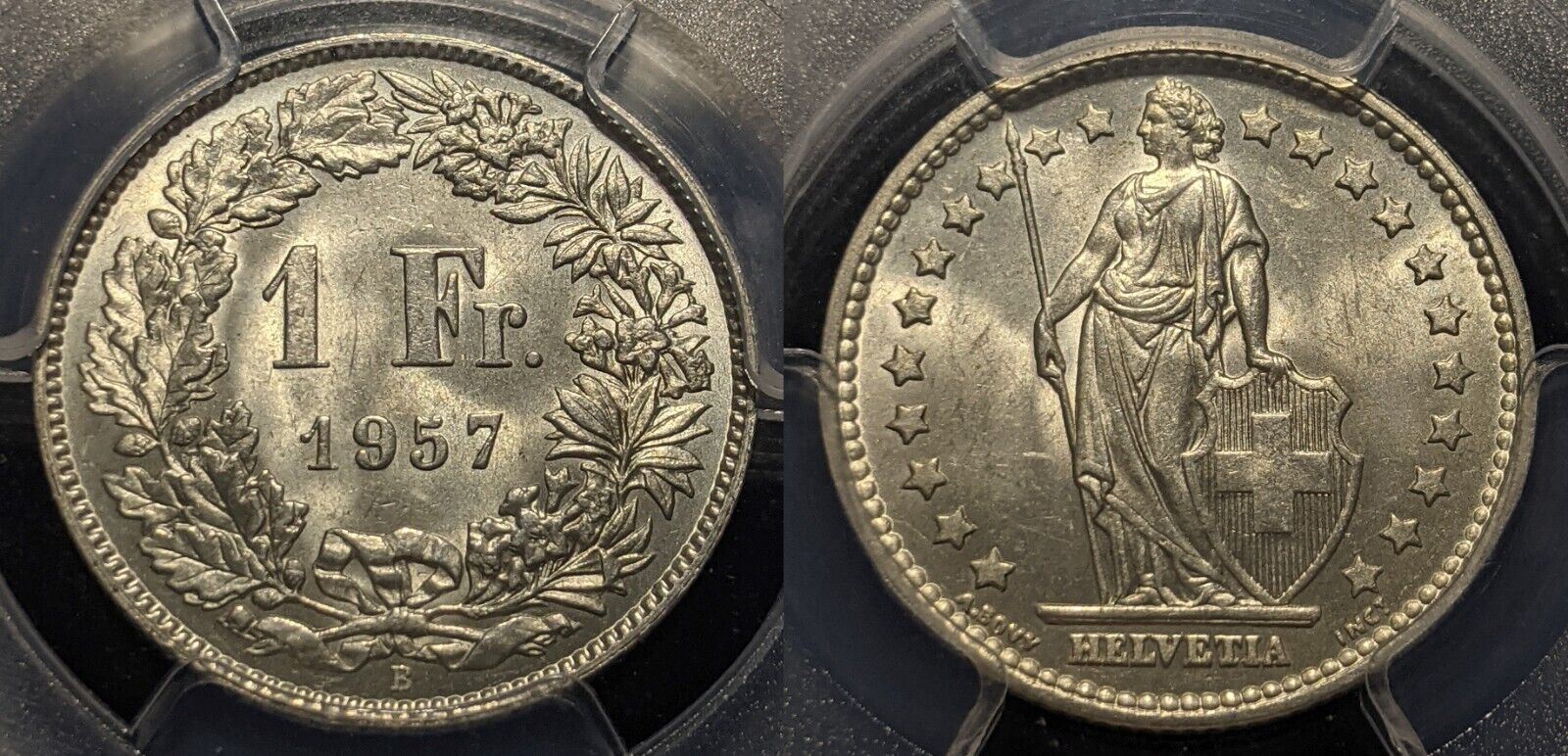 Switzerland 1957 B 1 Franc PCGS MS64 GEM UNC KM# 24 #1866