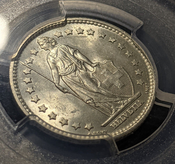 Switzerland 1957 B 1 Franc PCGS MS64 GEM UNC KM# 24 #1866