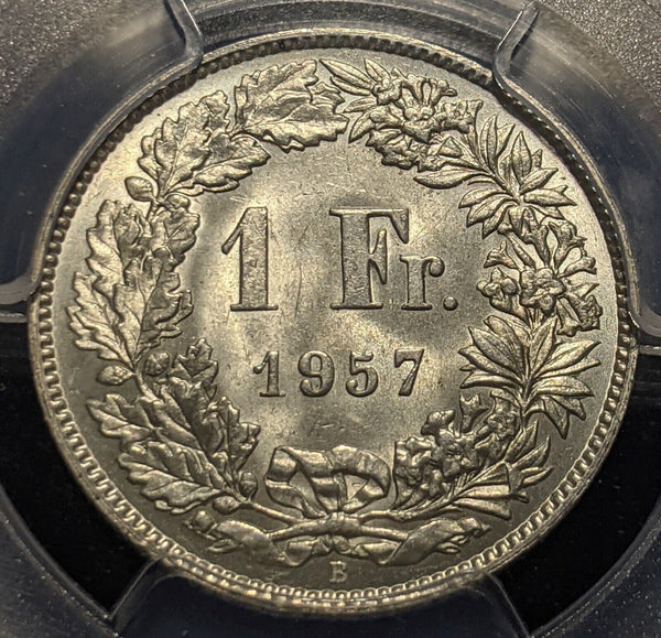 Switzerland 1957 B 1 Franc PCGS MS64 GEM UNC KM# 24 #1866