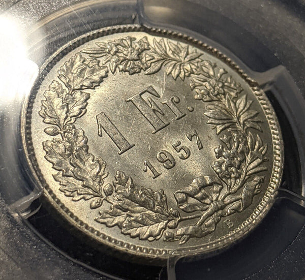 Switzerland 1957 B 1 Franc PCGS MS64 GEM UNC KM# 24 #1866