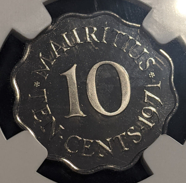 Mauritius Proof 1971 Ten Cents NGC PF68UC FDC UNC KM#33 #1880