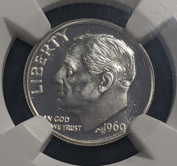 USA 1960 Proof Ten Cent Dime 10c NGC PF66* Star GEM UNC KM# 195 #1886