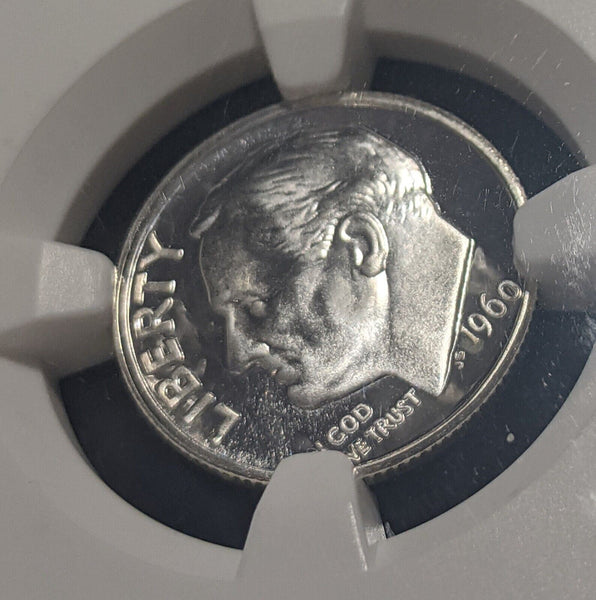USA 1960 Proof Ten Cent Dime 10c NGC PF66* Star GEM UNC KM# 195 #1886