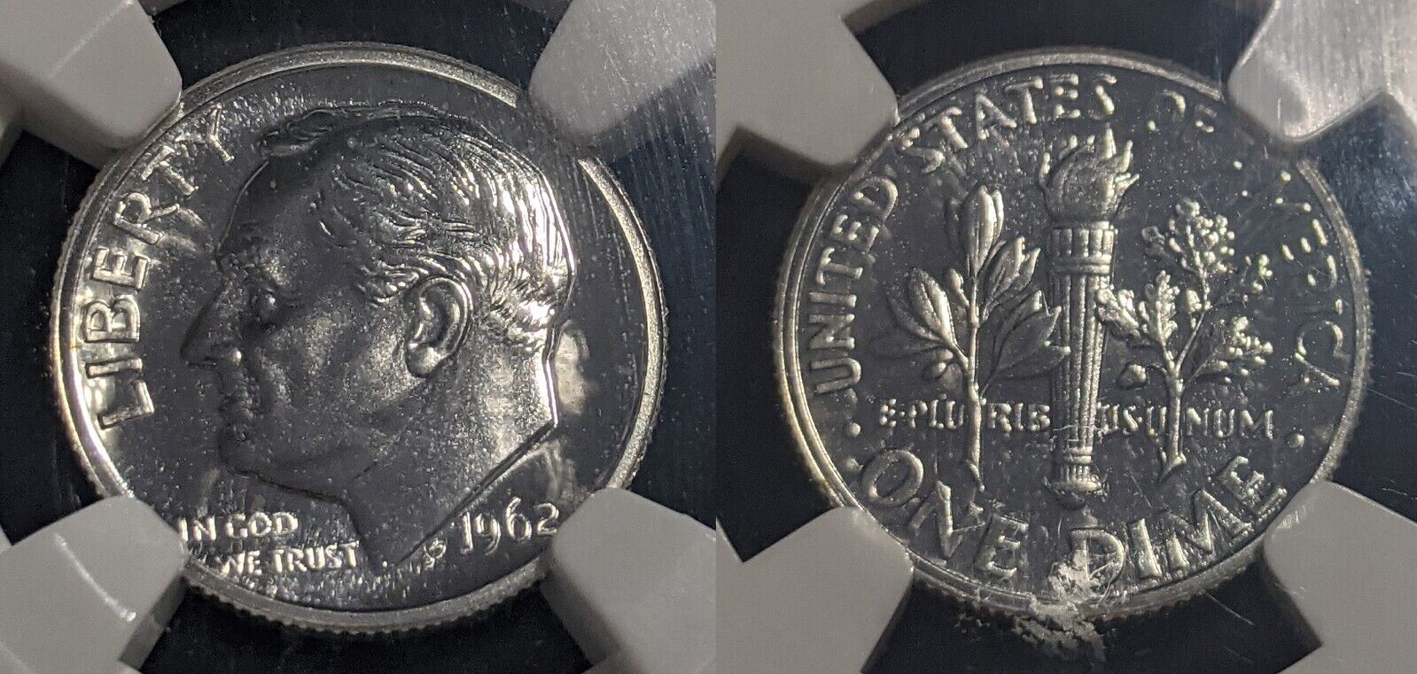 USA 1962 Proof Ten Cent Dime 10c NGC PF66 GEM UNC KM# 195 #1888