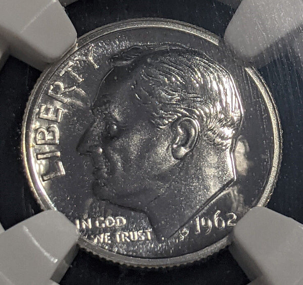 USA 1962 Proof Ten Cent Dime 10c NGC PF66 GEM UNC KM# 195 #1888