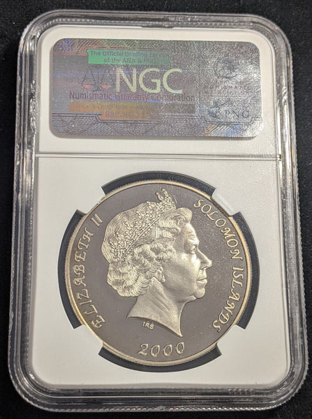 Solomon Islands 2000 Sydney Olympics Sailing Colored NGC PF67 UCAM KM# 66