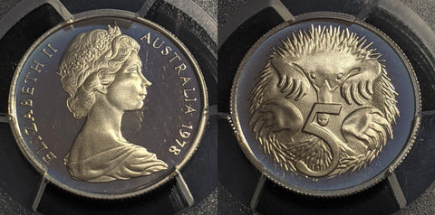 1978 Proof Five Cent 5c Australia PCGS PR69DCAM FDC UNC #1911