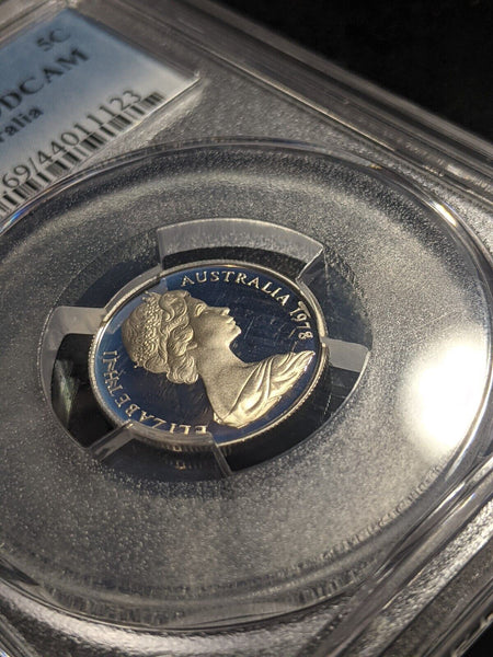 1978 Proof Five Cent 5c Australia PCGS PR69DCAM FDC UNC #1911