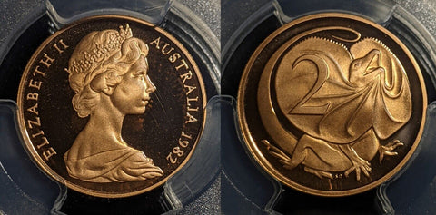 1982 Proof Two Cent 2c Australia PCGS PR69DCAM FDC UNC #1957