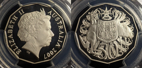 2007 Proof Fifty Cent 50c Australia PCGS PR69DCAM FDC UNC #1960