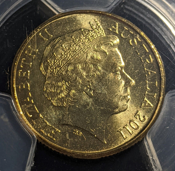 2011 One Dollar $1 CHOGM Australia PCGS MS65 GEM UNC #2002