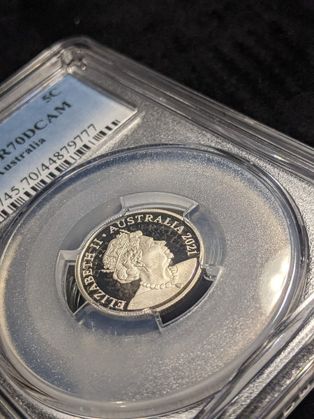 2021 Proof Five Cent 5c Australia PCGS PR70DCAM FDC UNC #2000