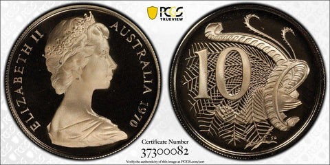 1970 Proof Ten Cent 10c Australia PCGS PR69DCAM FDC UNC #2006