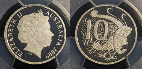 2009 Proof Ten Cent 10c  Australia PCGS PR70DCAM FDC UNC #2009