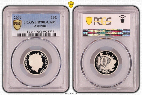 2009 Proof Ten Cent 10c  Australia PCGS PR70DCAM FDC UNC #2009
