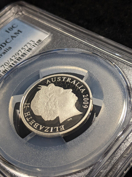 2009 Proof Ten Cent 10c  Australia PCGS PR70DCAM FDC UNC #2009