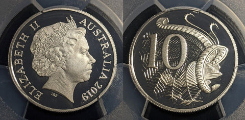 2019 Proof Ten Cent 10c Australia PCGS PR70DCAM FDC UNC #2012