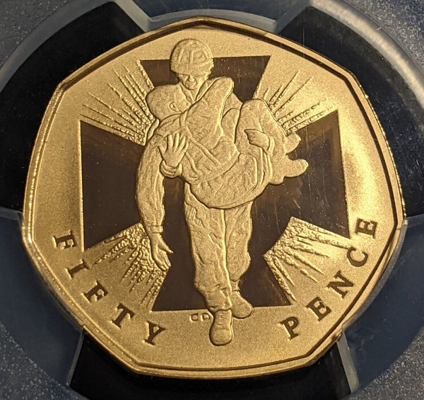 Great Britain 2006 Proof 50p S-H16 VC-Heroism Au PCGS PR69DCAM FDC UNC #2036