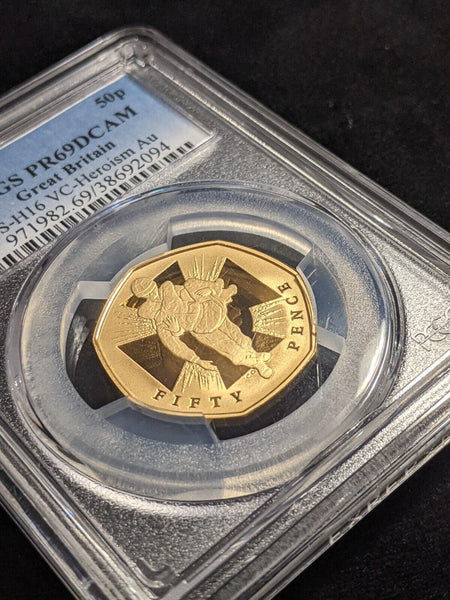 Great Britain 2006 Proof 50p S-H16 VC-Heroism Au PCGS PR69DCAM FDC UNC #2036