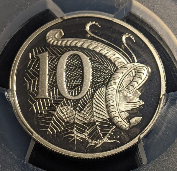 1985 Proof Ten Cent 10c Australia PCGS PR69DCAM FDC UNC #2053
