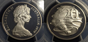1979 Proof Twenty Cent 20c Australia PCGS PR69DCAM FDC UNC #2051