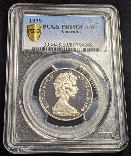 1979 Proof Twenty Cent 20c Australia PCGS PR69DCAM FDC UNC #2051