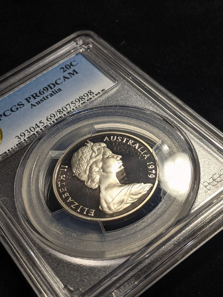 1979 Proof Twenty Cent 20c Australia PCGS PR69DCAM FDC UNC #2051
