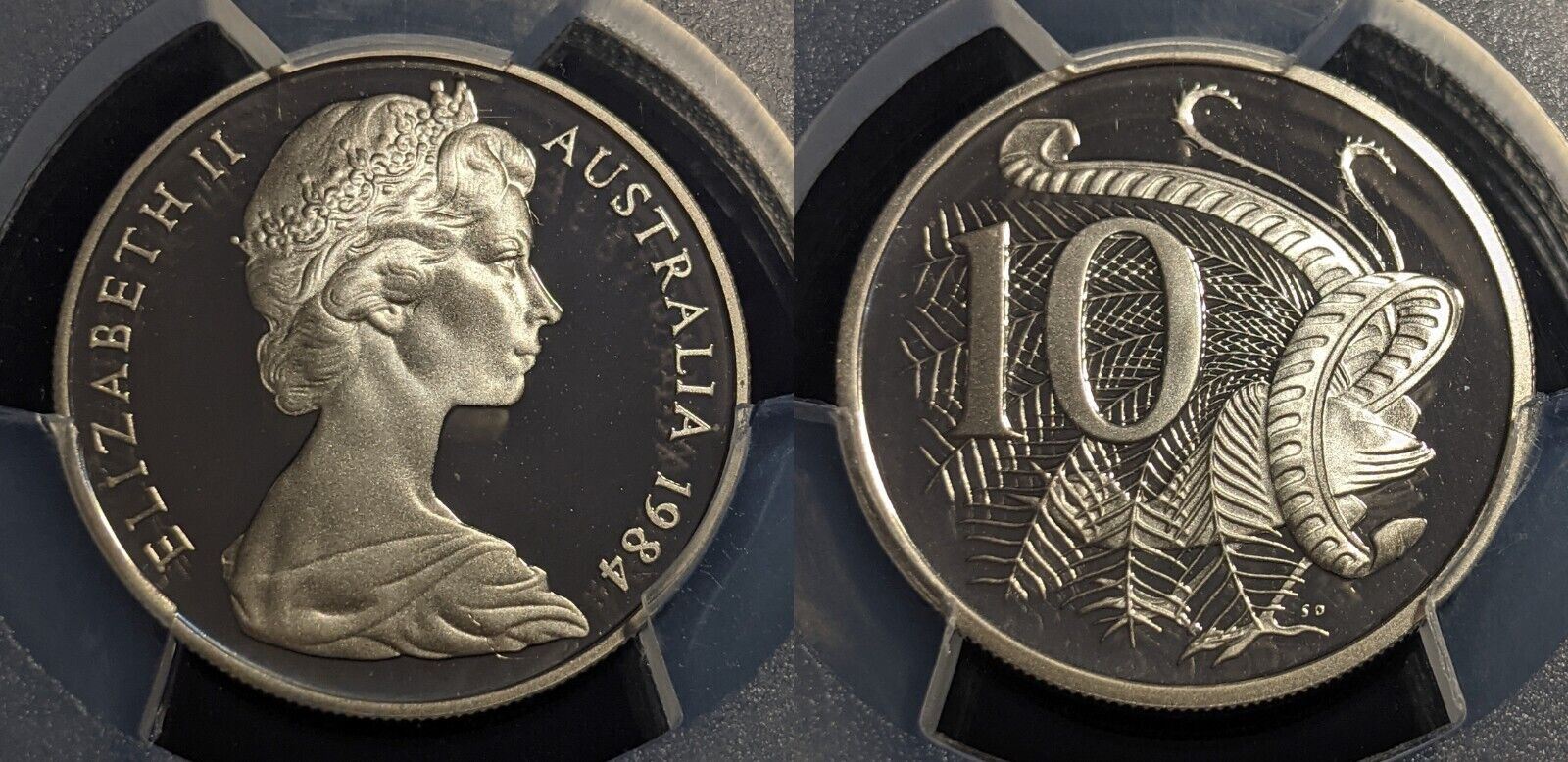 1984 Proof Ten Cent 10c Australia PCGS PR69DCAM FDC UNC #2063