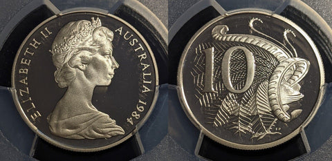 1984 Proof Ten Cent 10c Australia PCGS PR69DCAM FDC UNC #2063