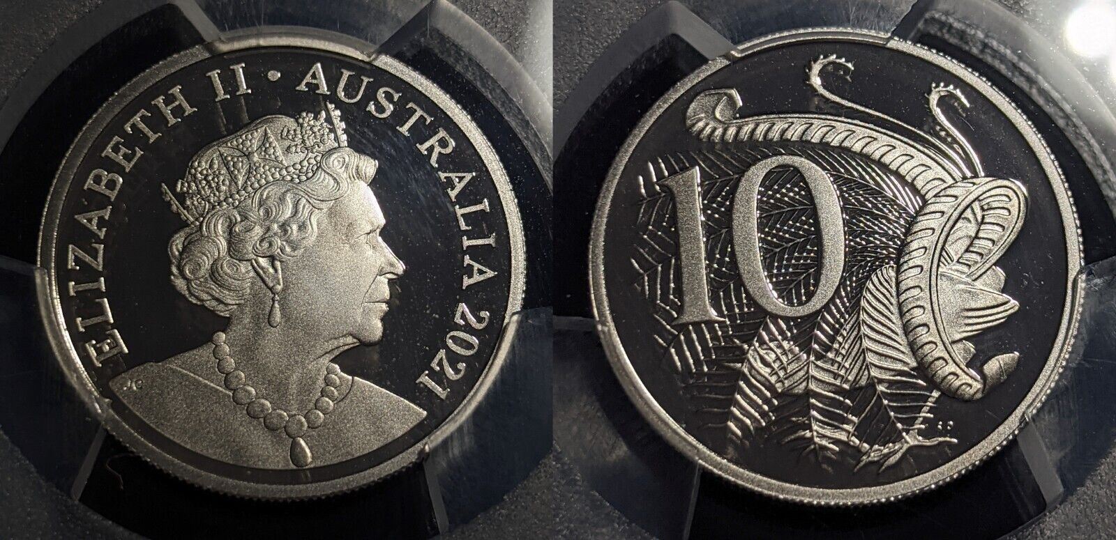 2021 Proof Ten Cent 10c Australia PCGS PR70DCAM FDC UNC #2072